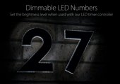 LED illuminated numbers by Plastic Republic